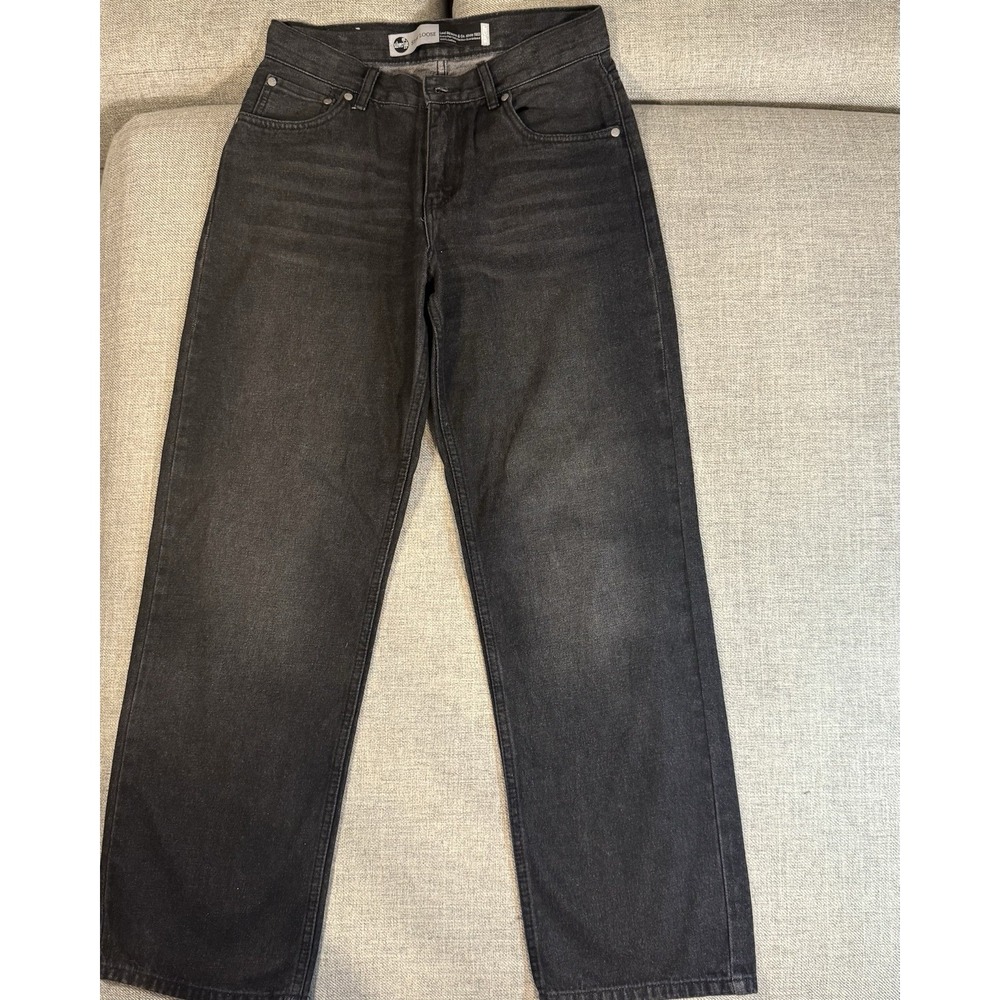 Levi's SilverTab Black Loose Jeans Womens 16 Y2K Skater Wide Leg W28 L30